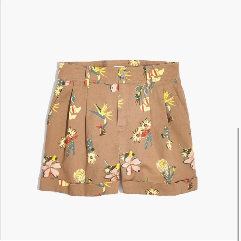 EUC Madewell pleated shorts in Hawaiian Hideaway - Picture 3 of 5